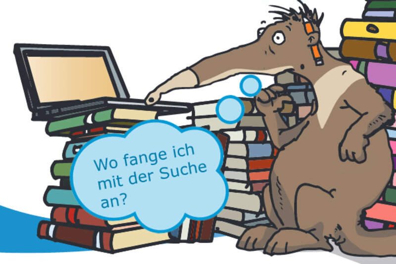 Percy auf der Suche nach Informationen; Bild: Internet-ABC Percy auf der Suche nach Informationen