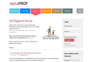 Screenshot www.alphaprof.de