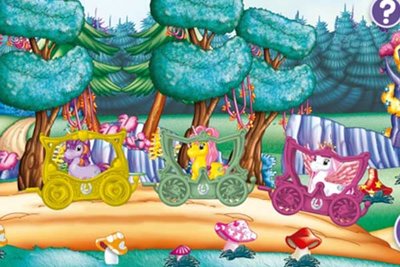 Ponys in Kutschen im Spiel "Lissy PONY Magische Abenteuer"; Bild: Blue Ocean Entertainment