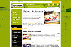 Screenshot: Handysektor-Themenmonat zu Fake News