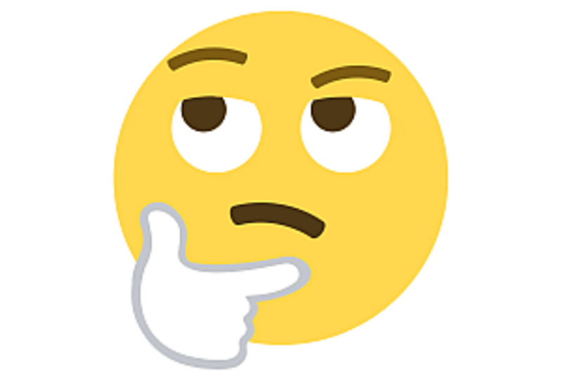 Nachdenkliches Emoji; Bild: Internet-ABC Nachdenkliches Emoji