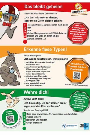 Poster mit allen Schutzregeln; Bild: Internet-ABC