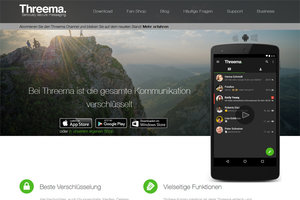 Screenshot von https://threema.ch/de