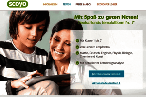 Screenshot der Webseite; Bild: scoyo.com