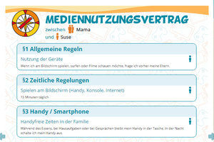 Ausschnitt aus einem Mediennutzungsvertrag; Bild: Internet-ABC