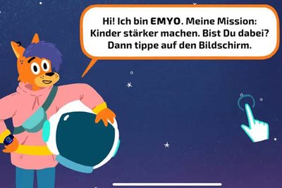 Vorstellung von EMYO im Spiel "EMYO"; Bild: refutura GmbH