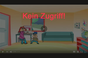 Video mit Schrift darüber: Kein Zugriff! Bild: Internet-ABC