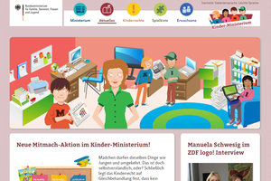 Internetseite www.kinder-ministerium.de