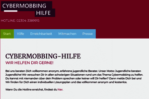 Cybermobbing-Hilfe; Bild: cybermobbing-hilfe.com