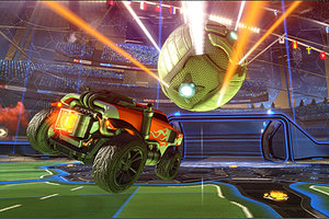 Szene aus dem Spiel "Rocket League"; Bild: Psyonix